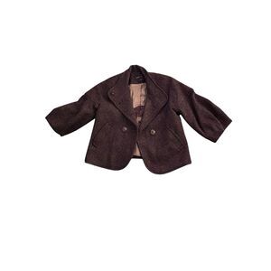 BCBG MAXAZRIA TWEED CROPPED BLAZER
